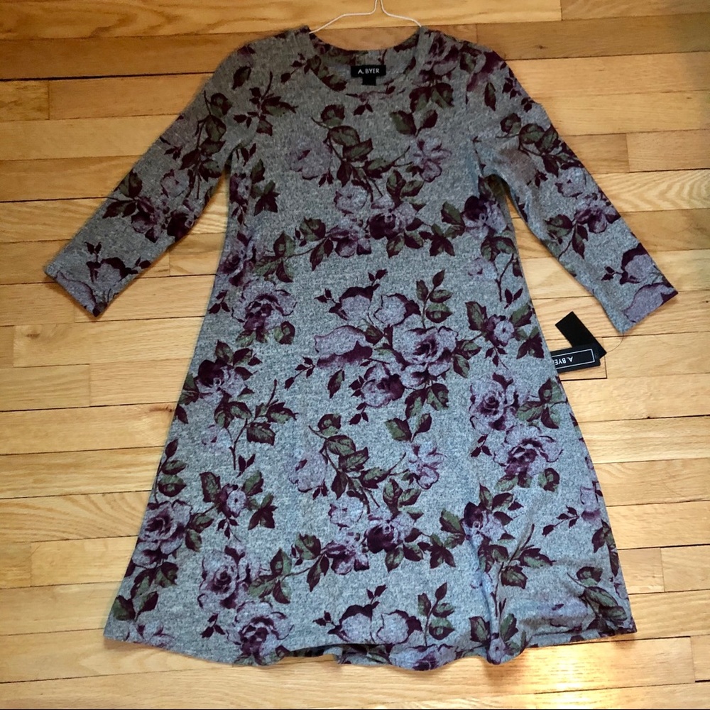 Great floral sweater dress